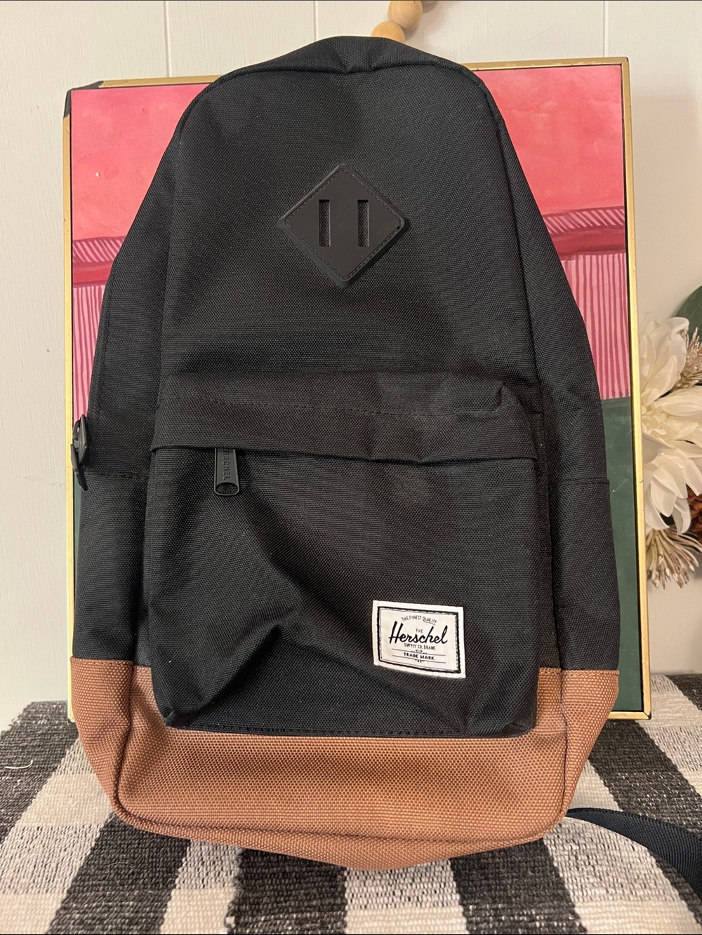 Herschel Supply Company Heritage Black and Brown Backpack/sling